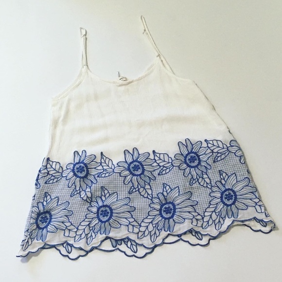 Stitch Fix embroidered Floral Top boho - Picture 2 of 6